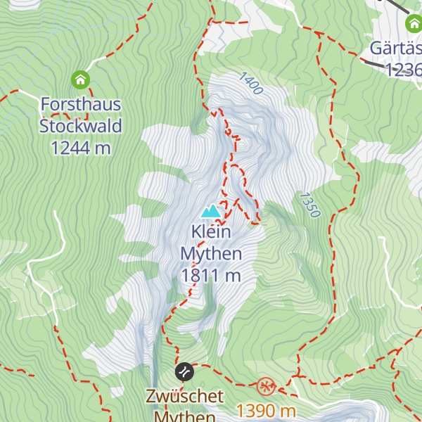 Map of Klein Mythen