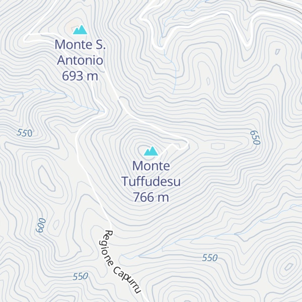 Map of Monte Tuffudesu