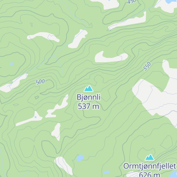 Map of Bjønnli