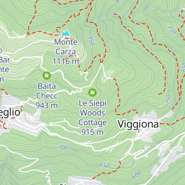 Map of Le Siepi Woods Cottage