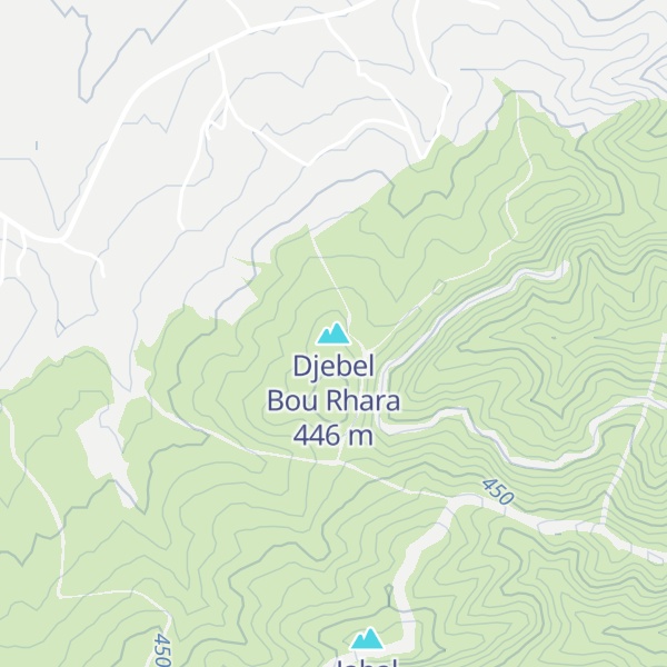 Map of Djebel Bou Rhara