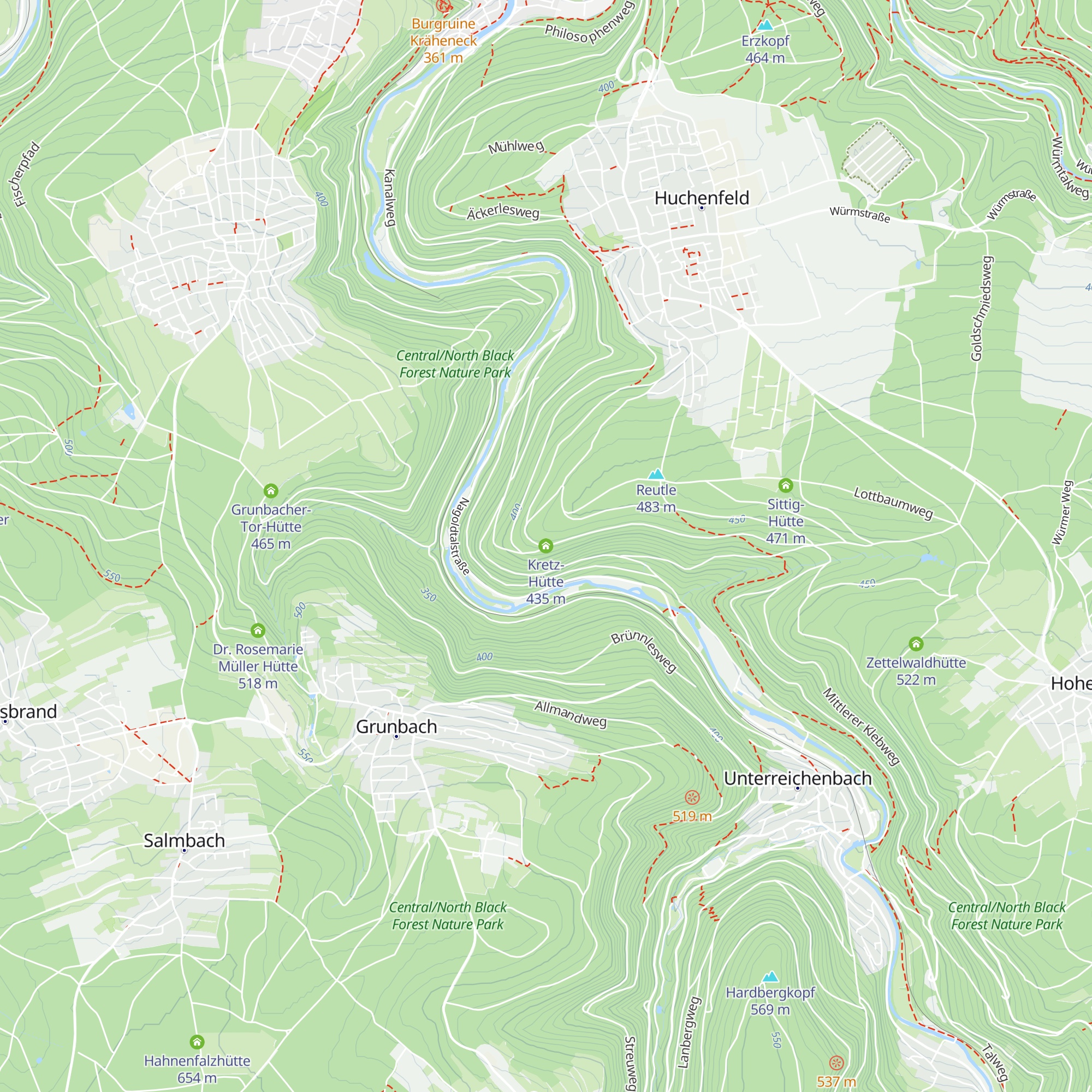 Kretz-Hütte map