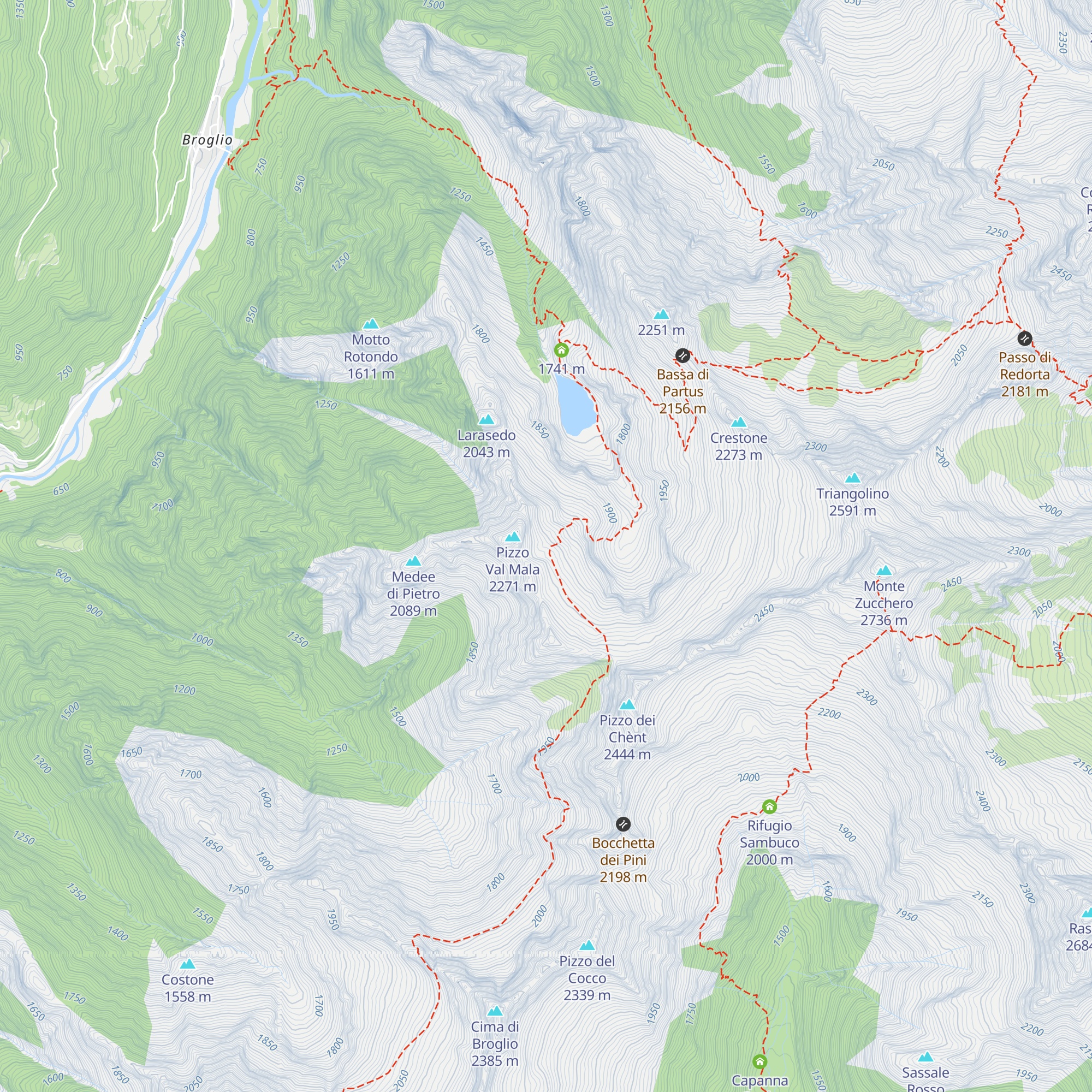 Piodina map