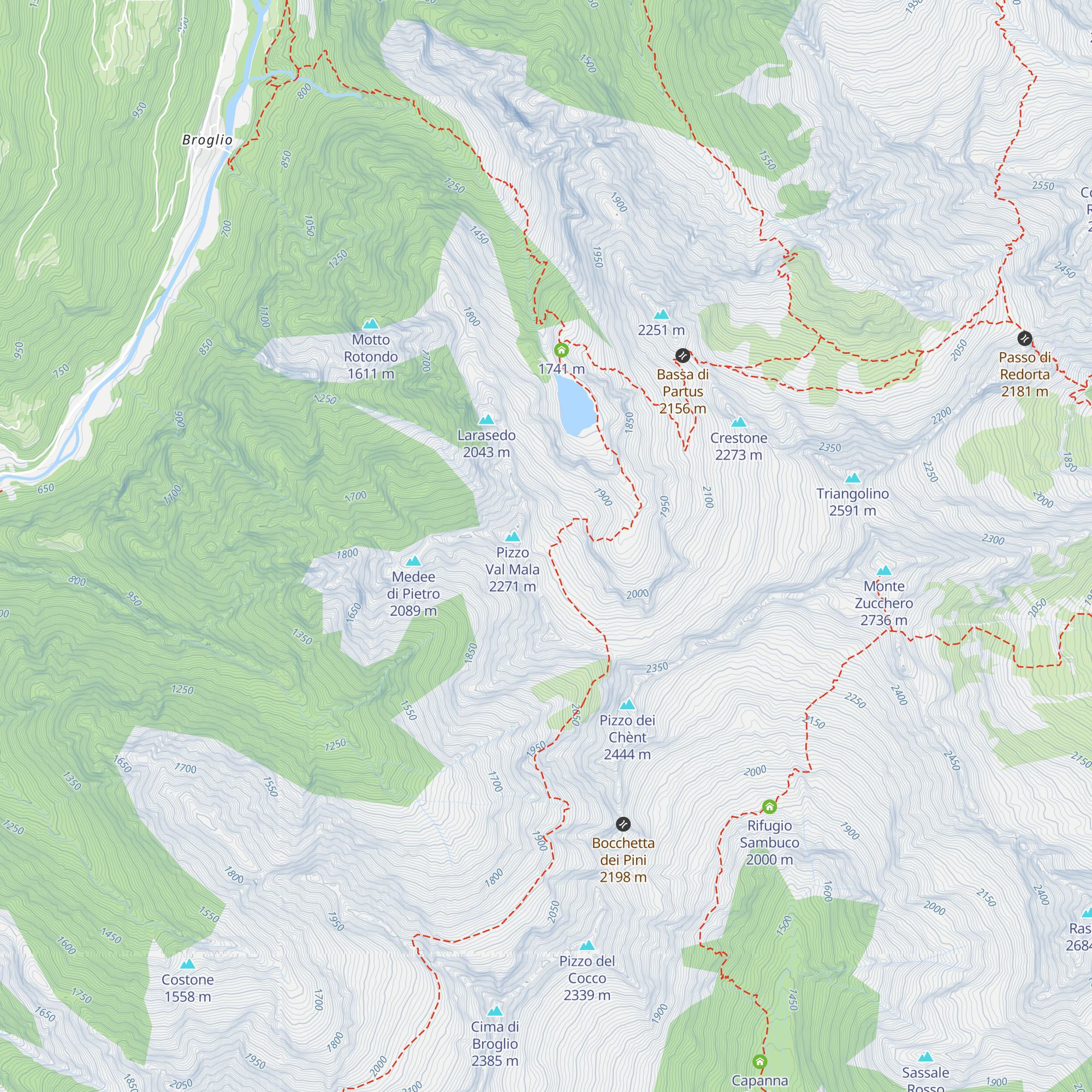 Piodina map