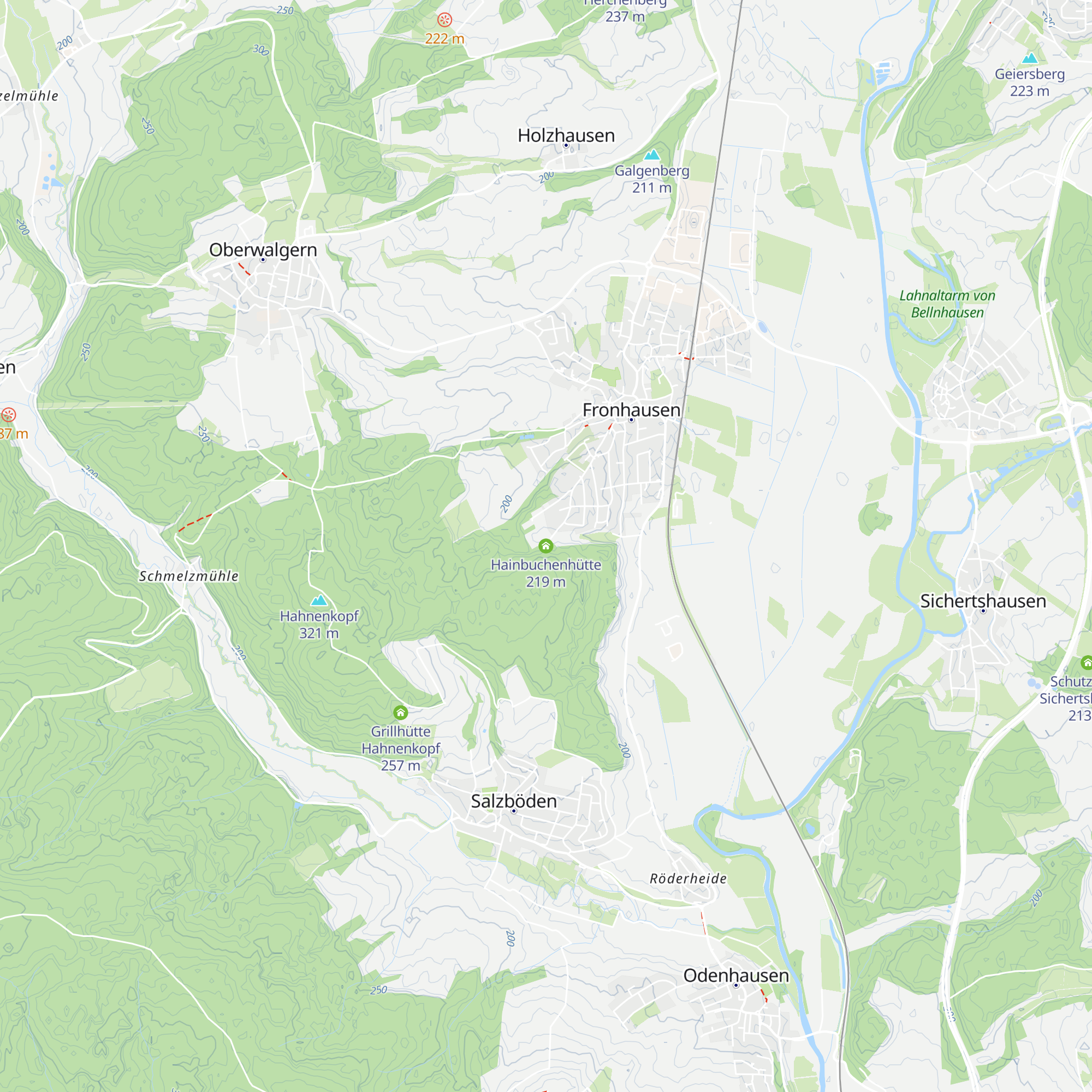 Hainbuchenhütte map