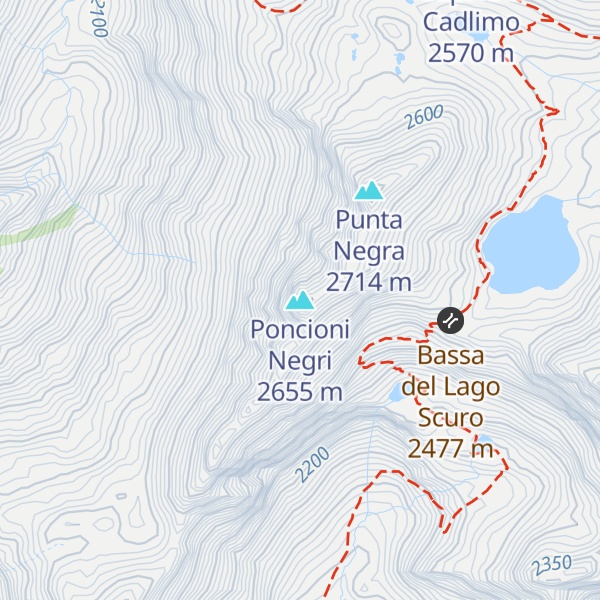 Map of Poncioni Negri
