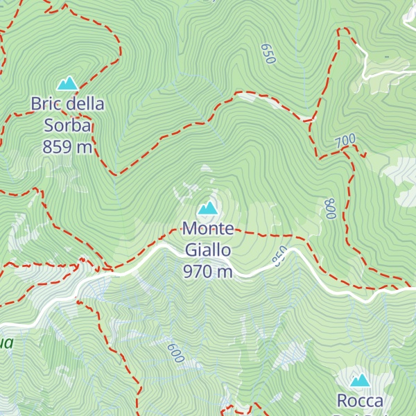 Map of Monte Giallo