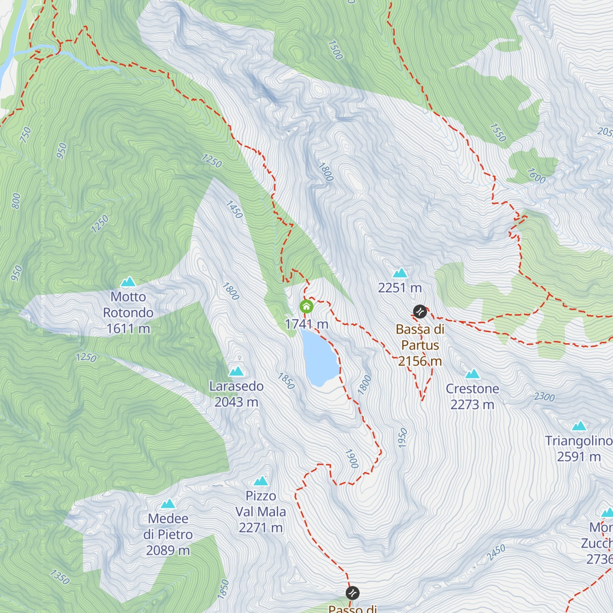 Rifugio Tomeo map
