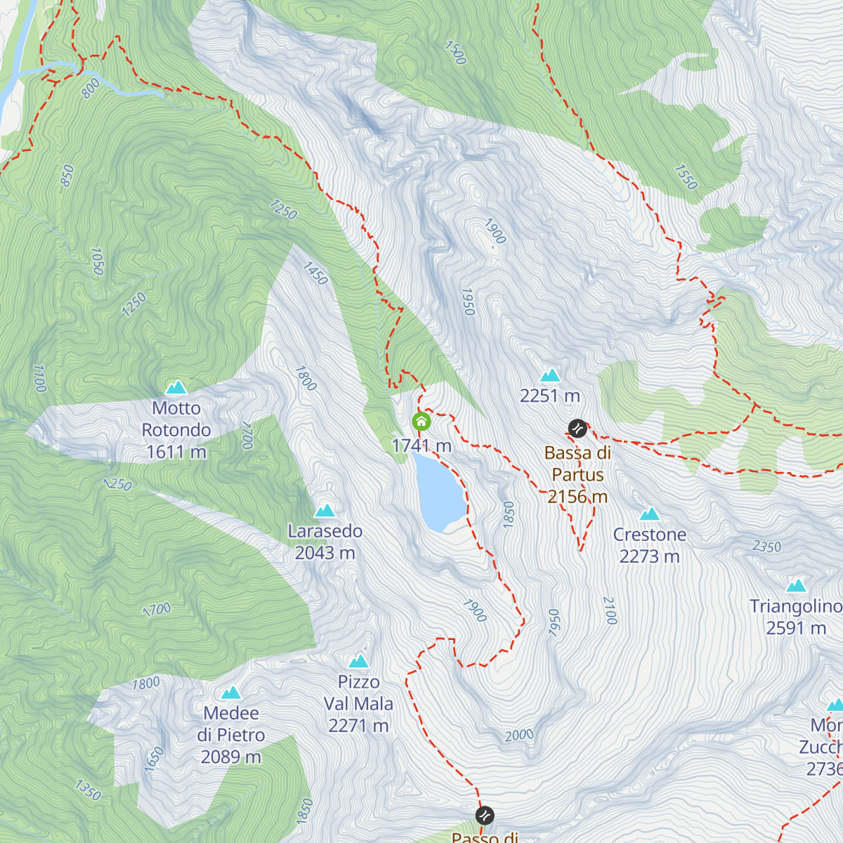 Rifugio Tomeo map