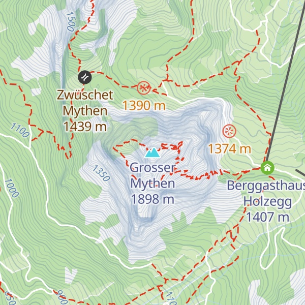 Map of Grosser Mythen