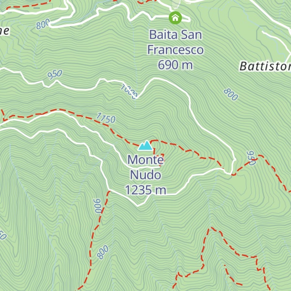 Map of Monte Nudo