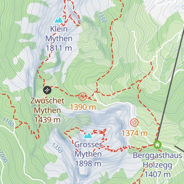Map of Alpwirtschaft Zwüschet Mythen