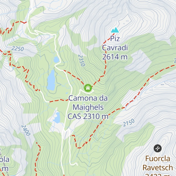Map of Camona da Maighels CAS