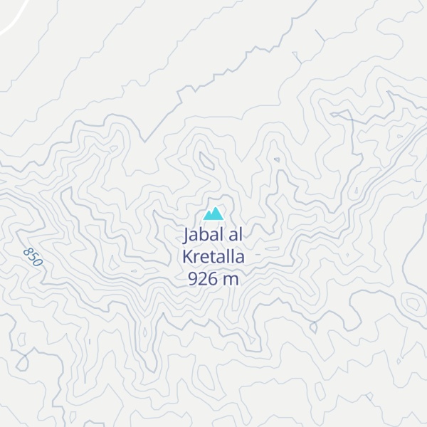 Map of Jabal al Kretalla