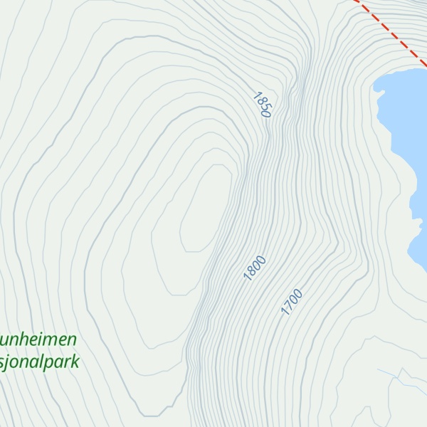 Map of Austre Hestlægerhøe
