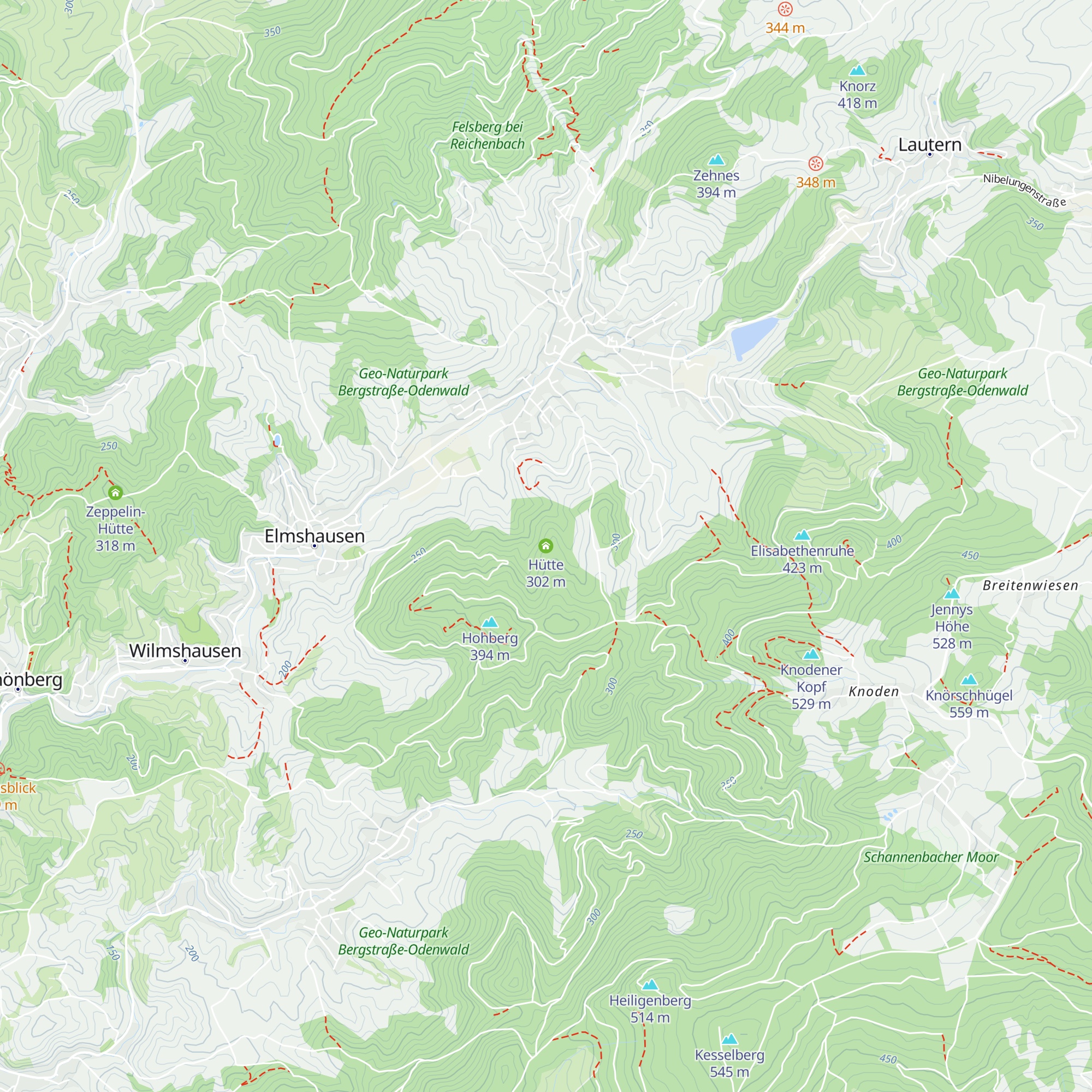 Hütte map