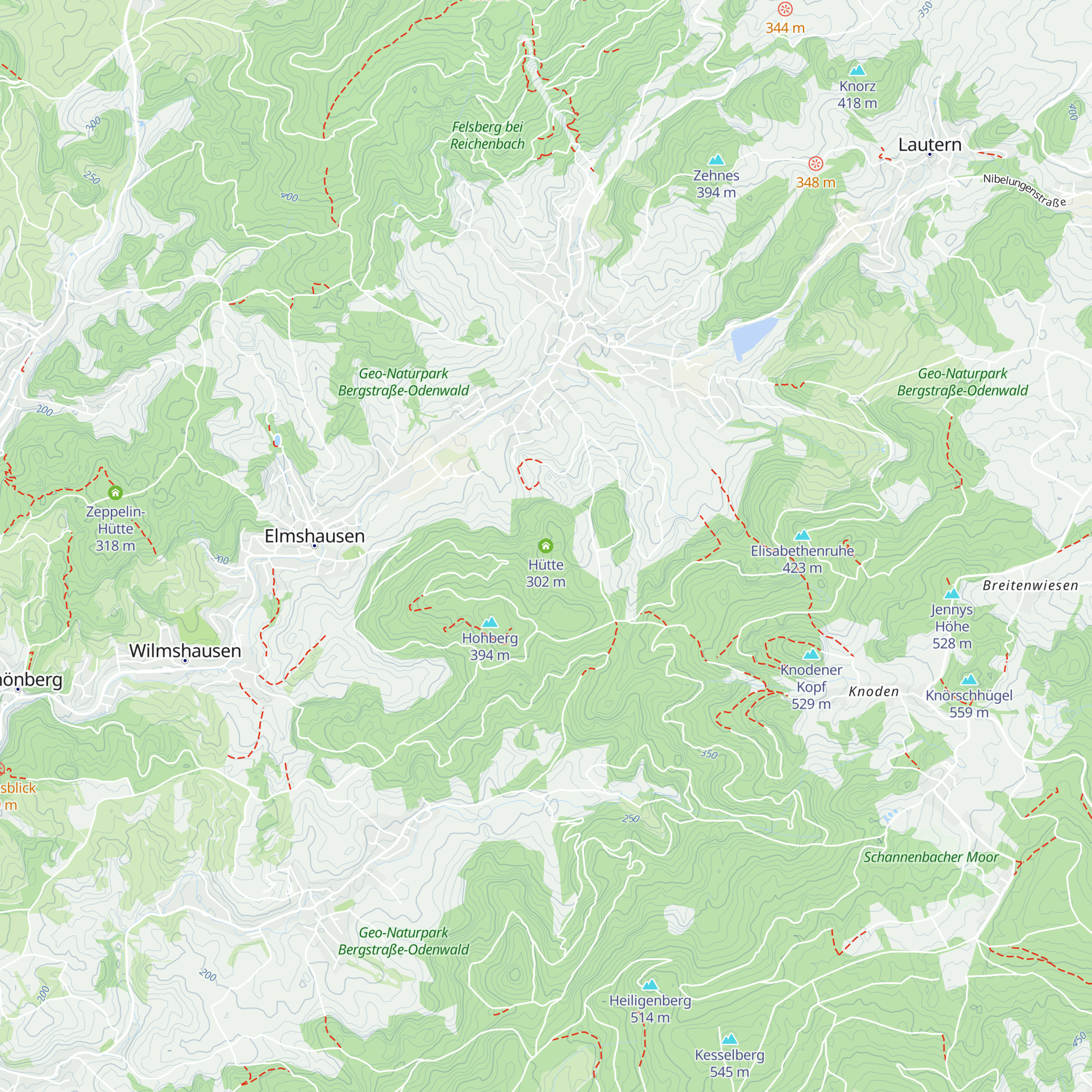Hütte map
