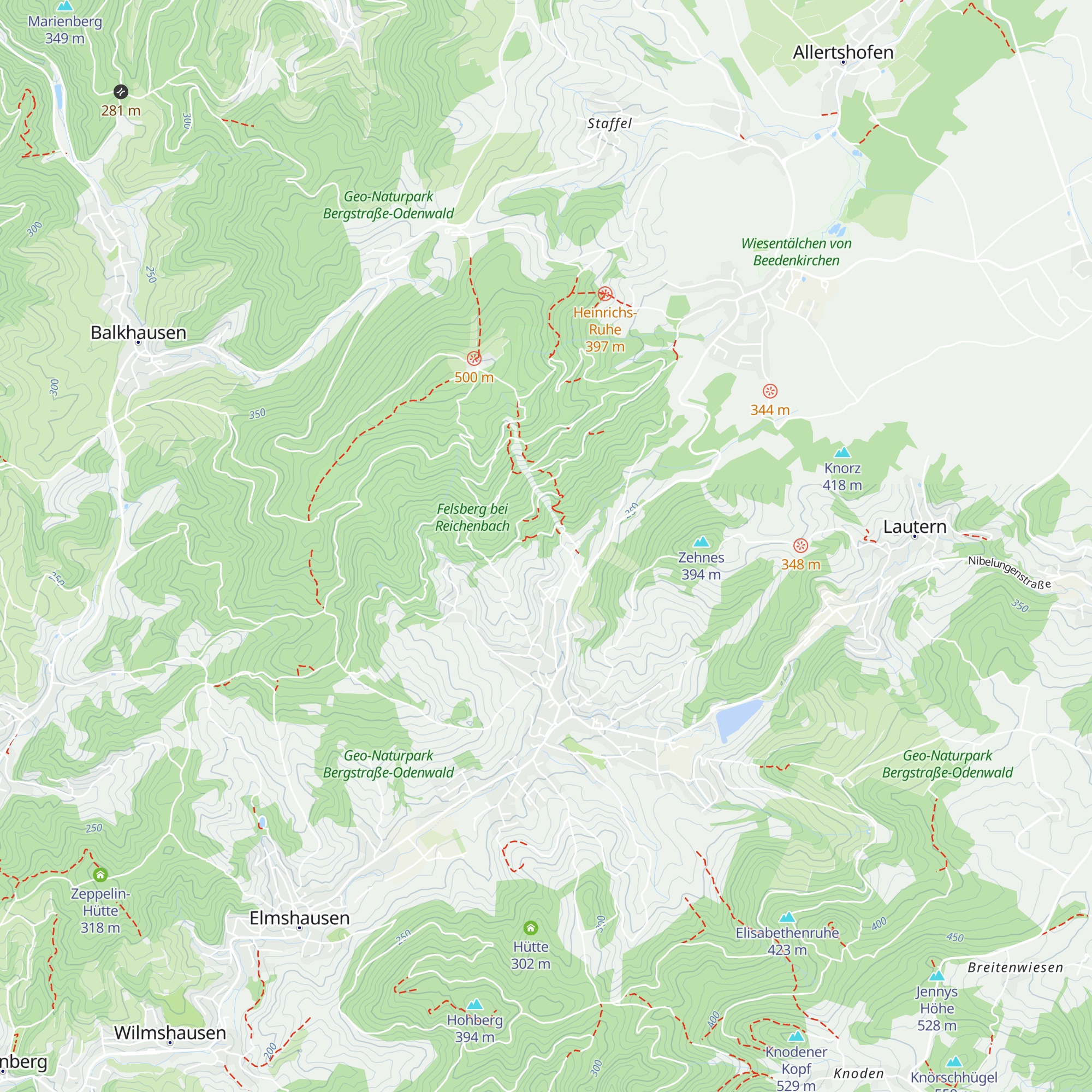 Felsberghütte map