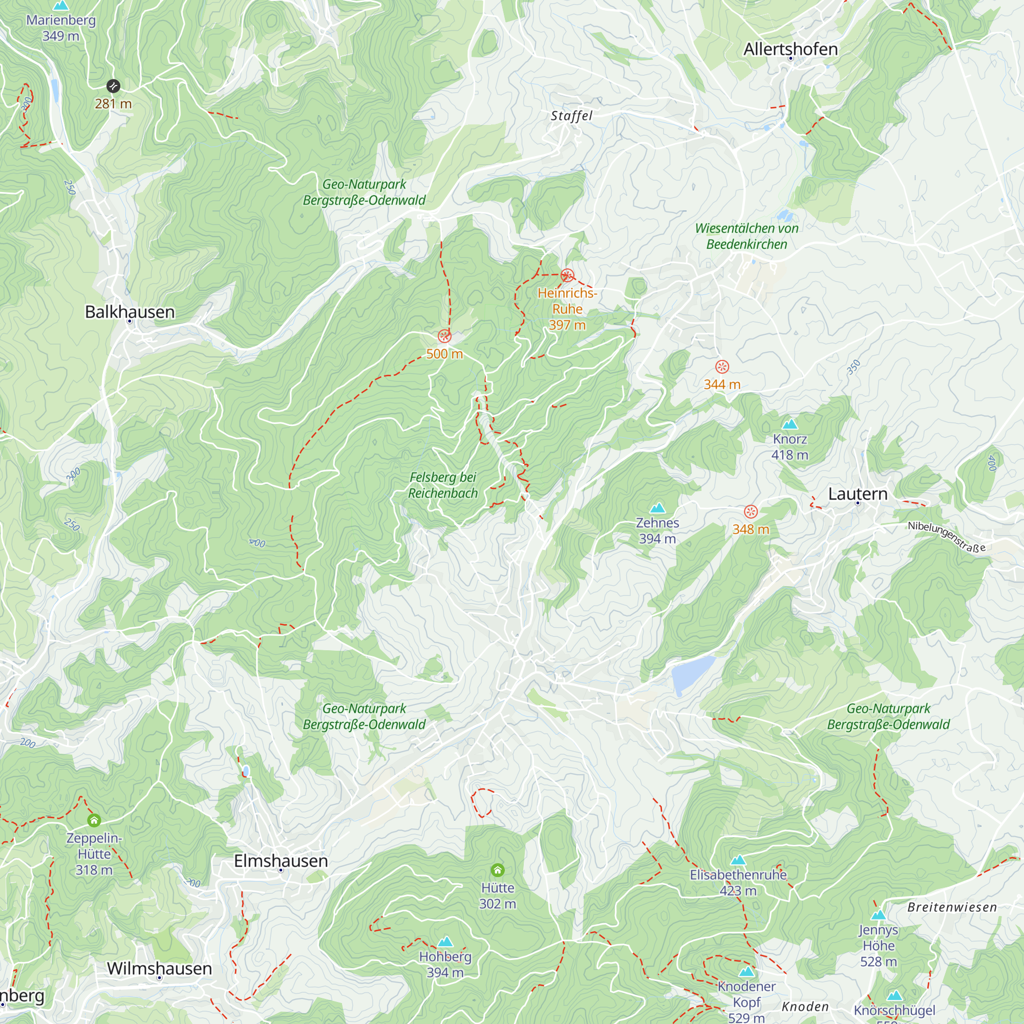 Felsberghütte map