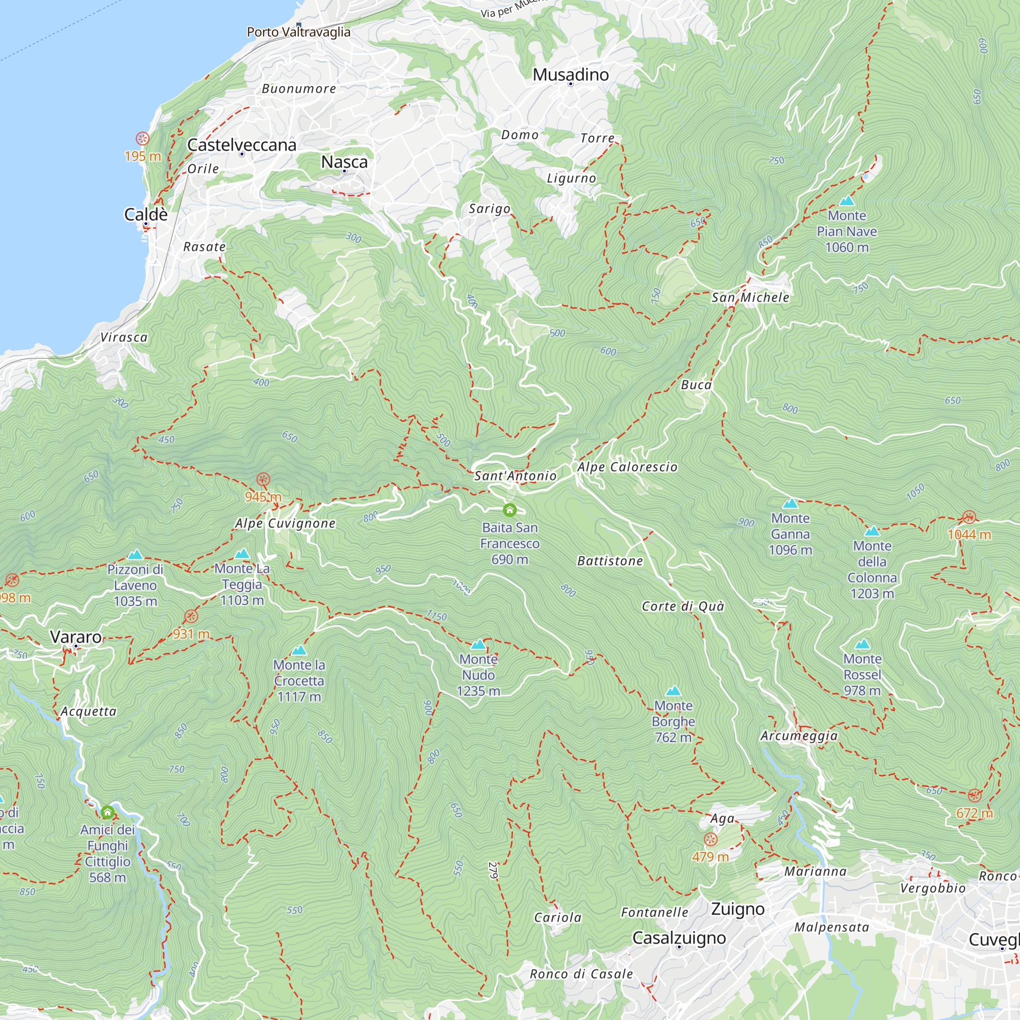 Baita San Francesco map
