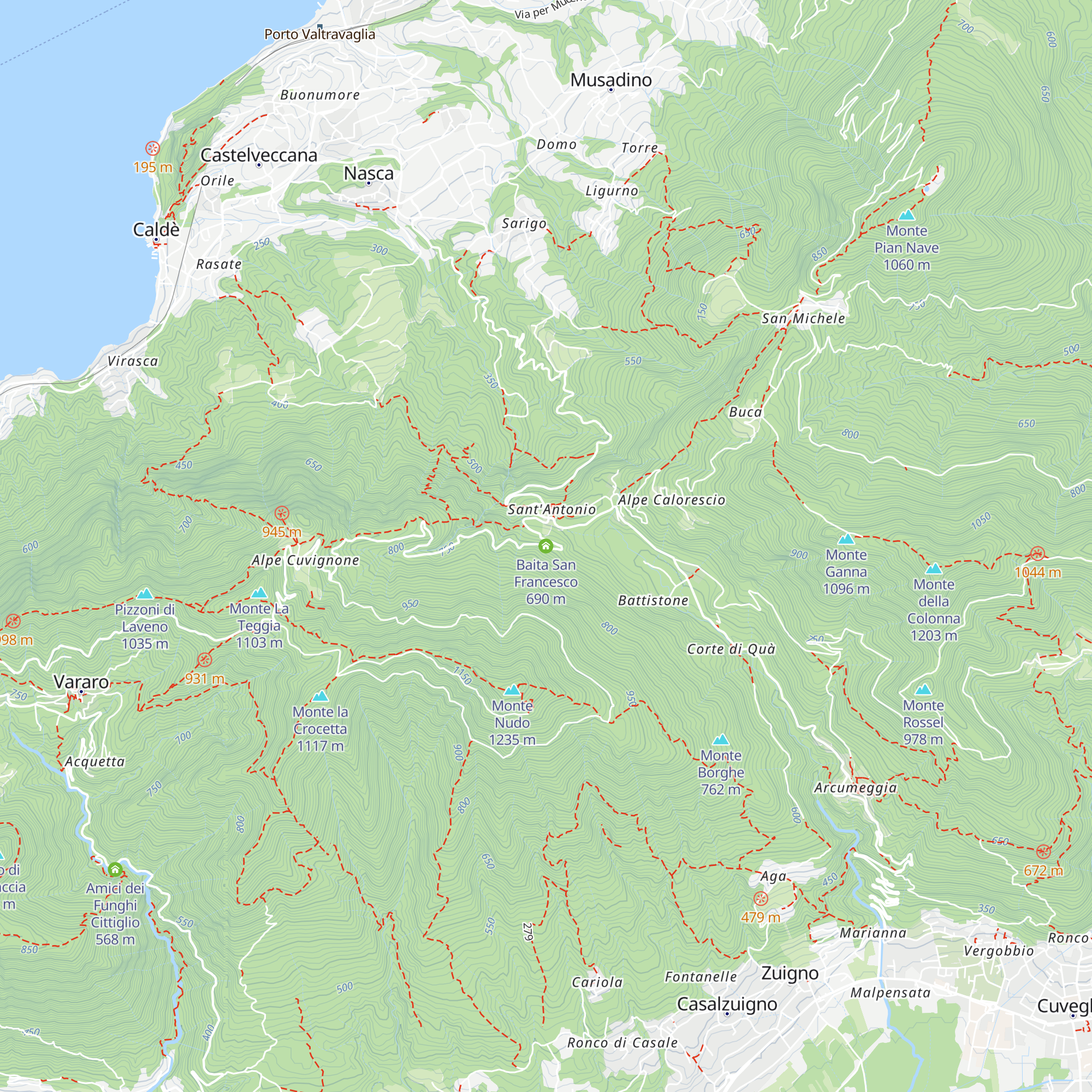 Baita San Francesco map