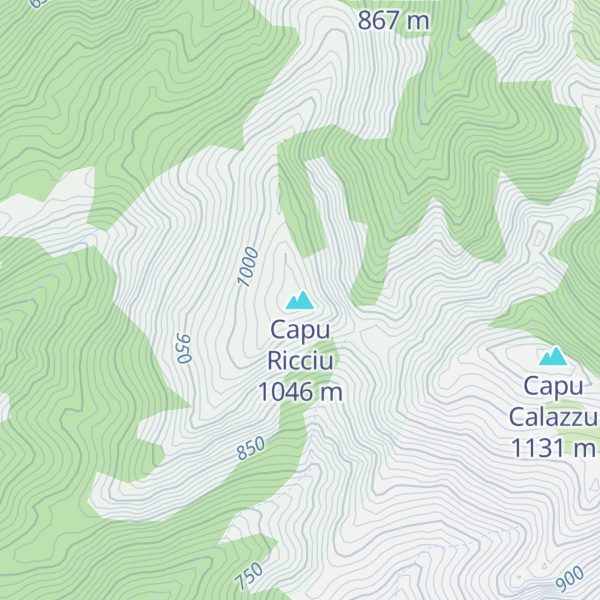 Map of Capu Ricciu