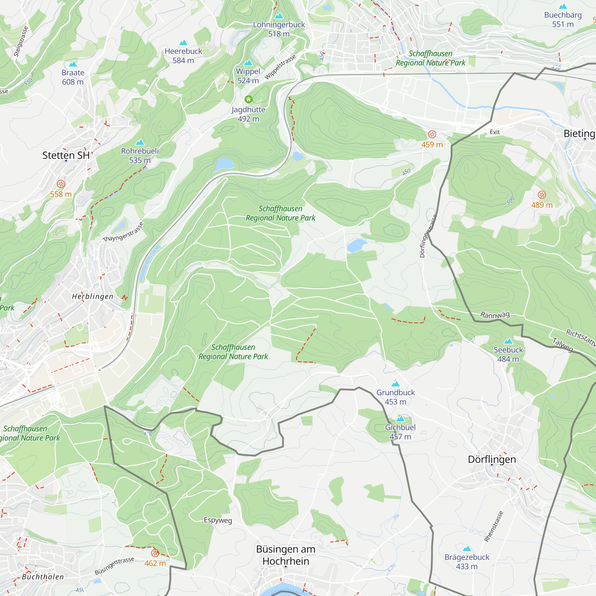 Langgrundhütte map