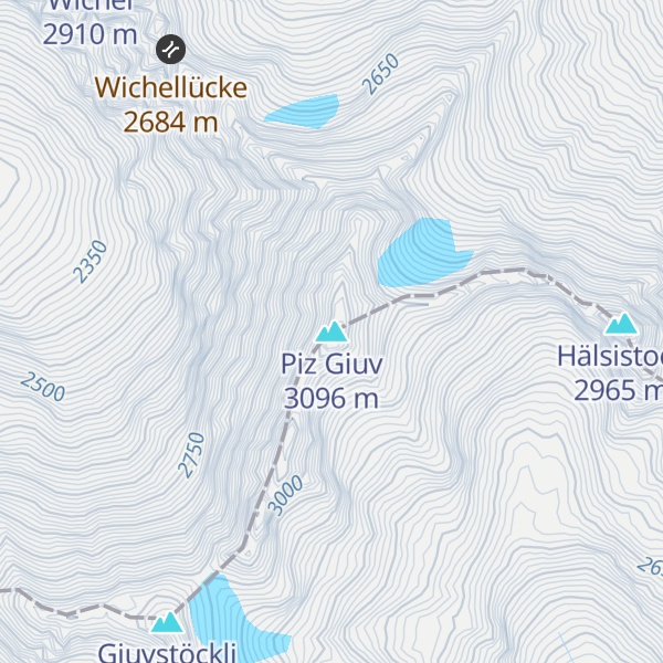 Map of Piz Giuv