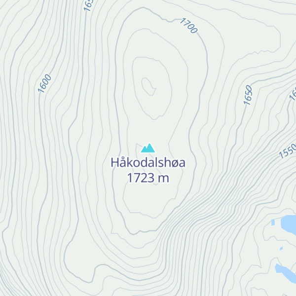 Map of Håkodalshøa