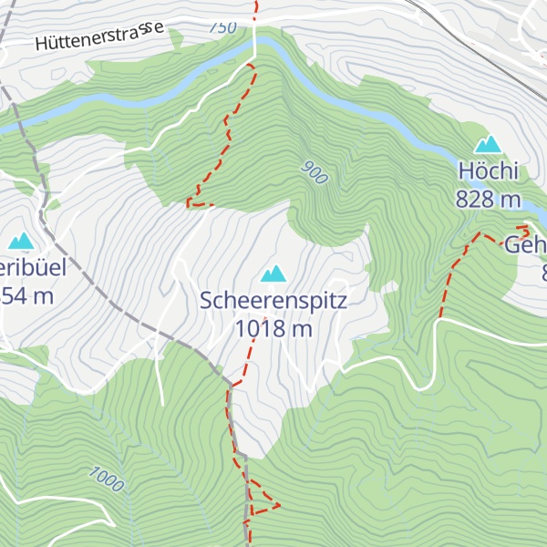 Map of Scheerenspitz