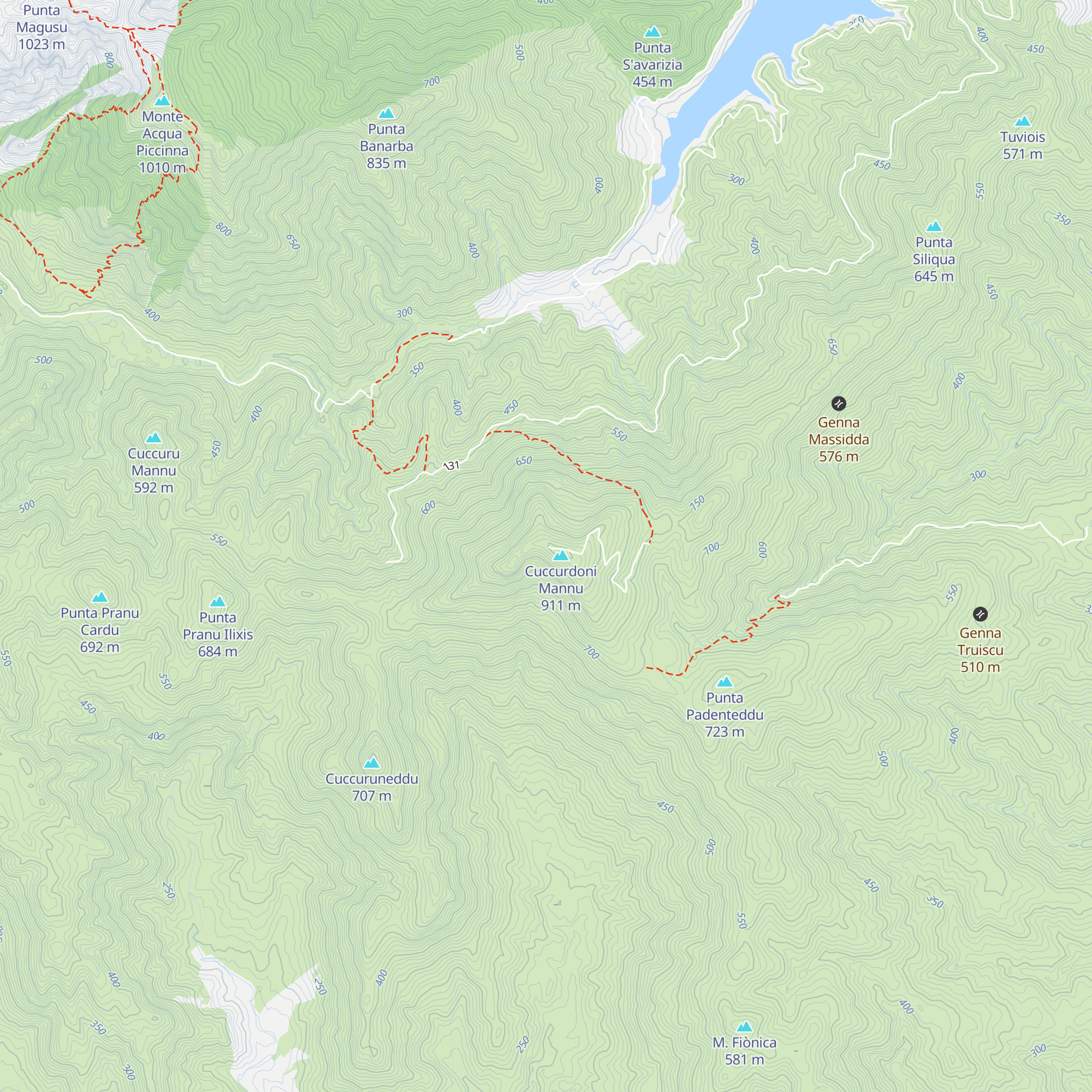 Rifugio Muntoni map
