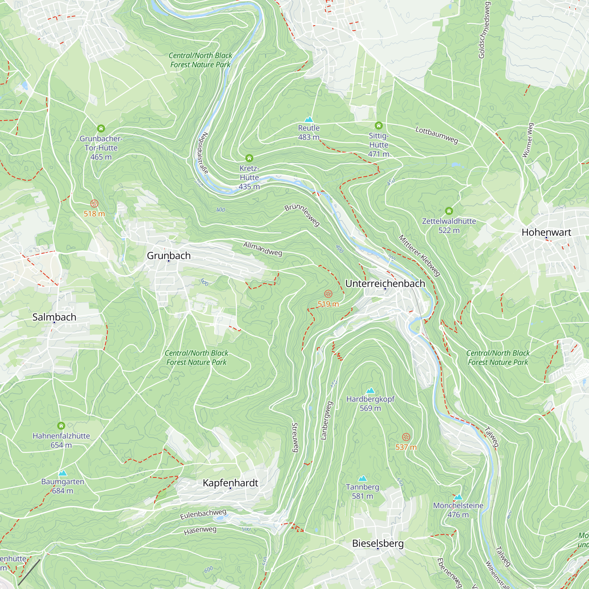 Schweine-Grube-Hütte map