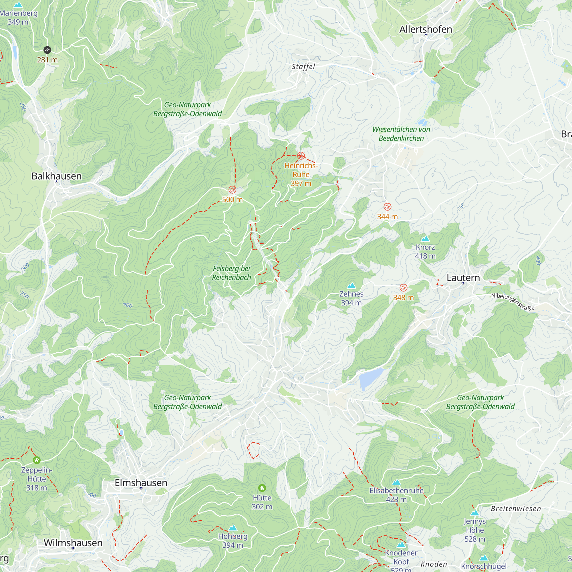 Felsenmeer-Informationszentrum Lautertal map