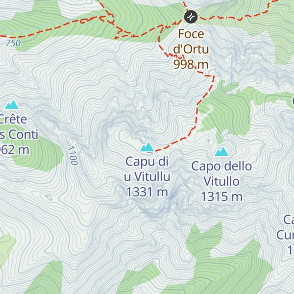 Map of Capu di u Vitullu