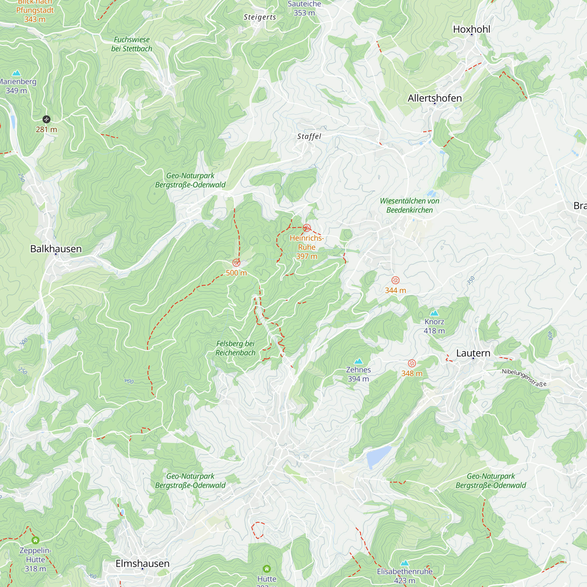 Seegerhütte map