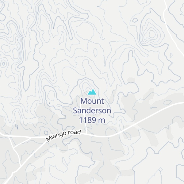 Map of Mount Sanderson