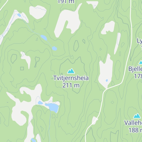 Map of Tvitjernsheia