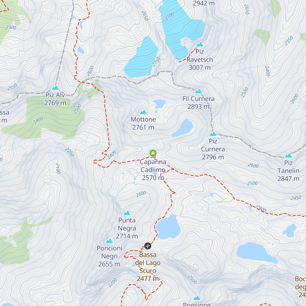 Capanna Cadlimo map