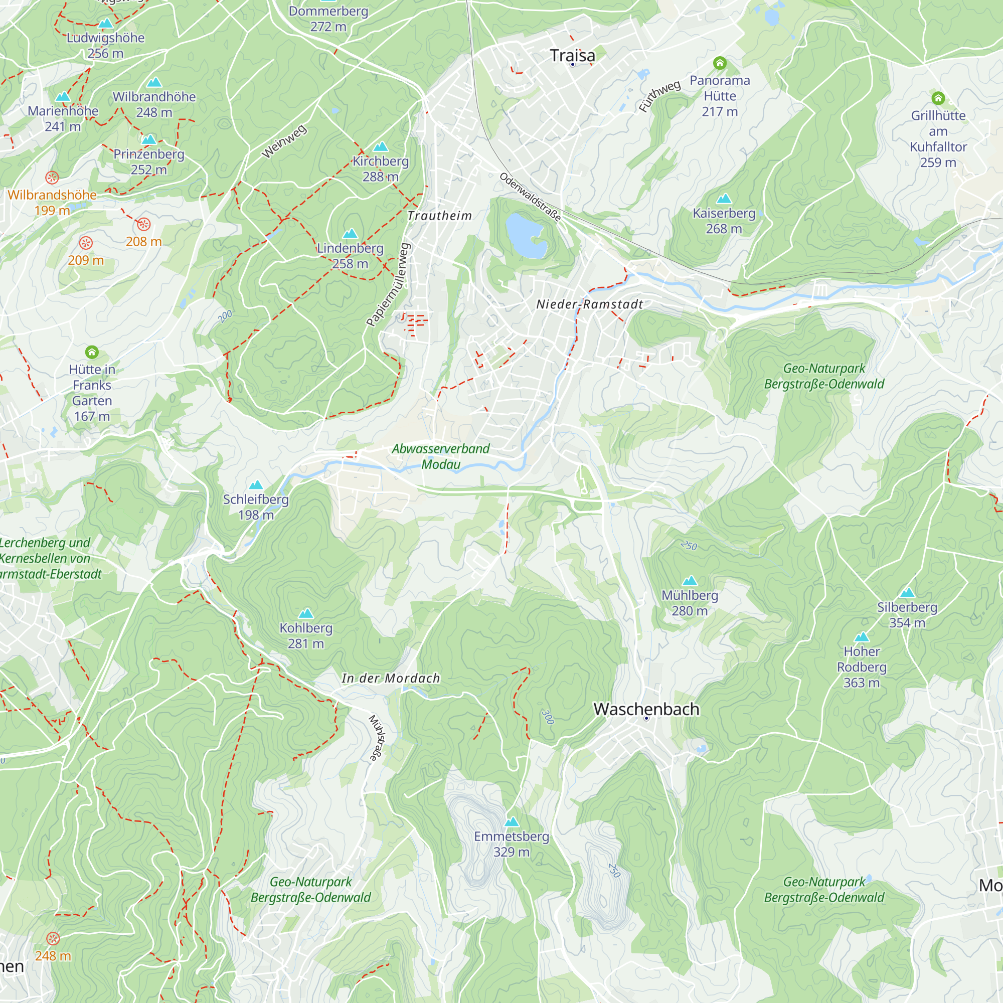 Boschel-Hütte map