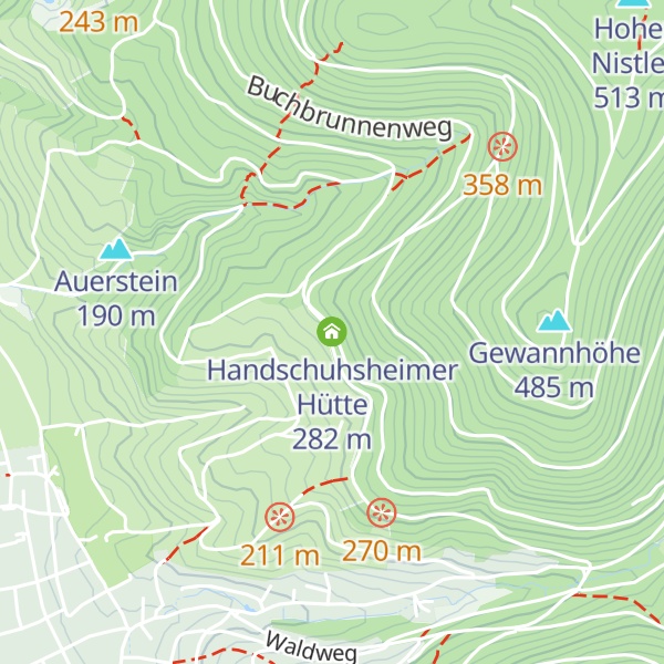 Map of Handschuhsheimer Hütte