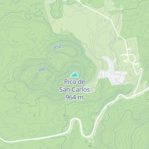 Map of Pico de San Carlos