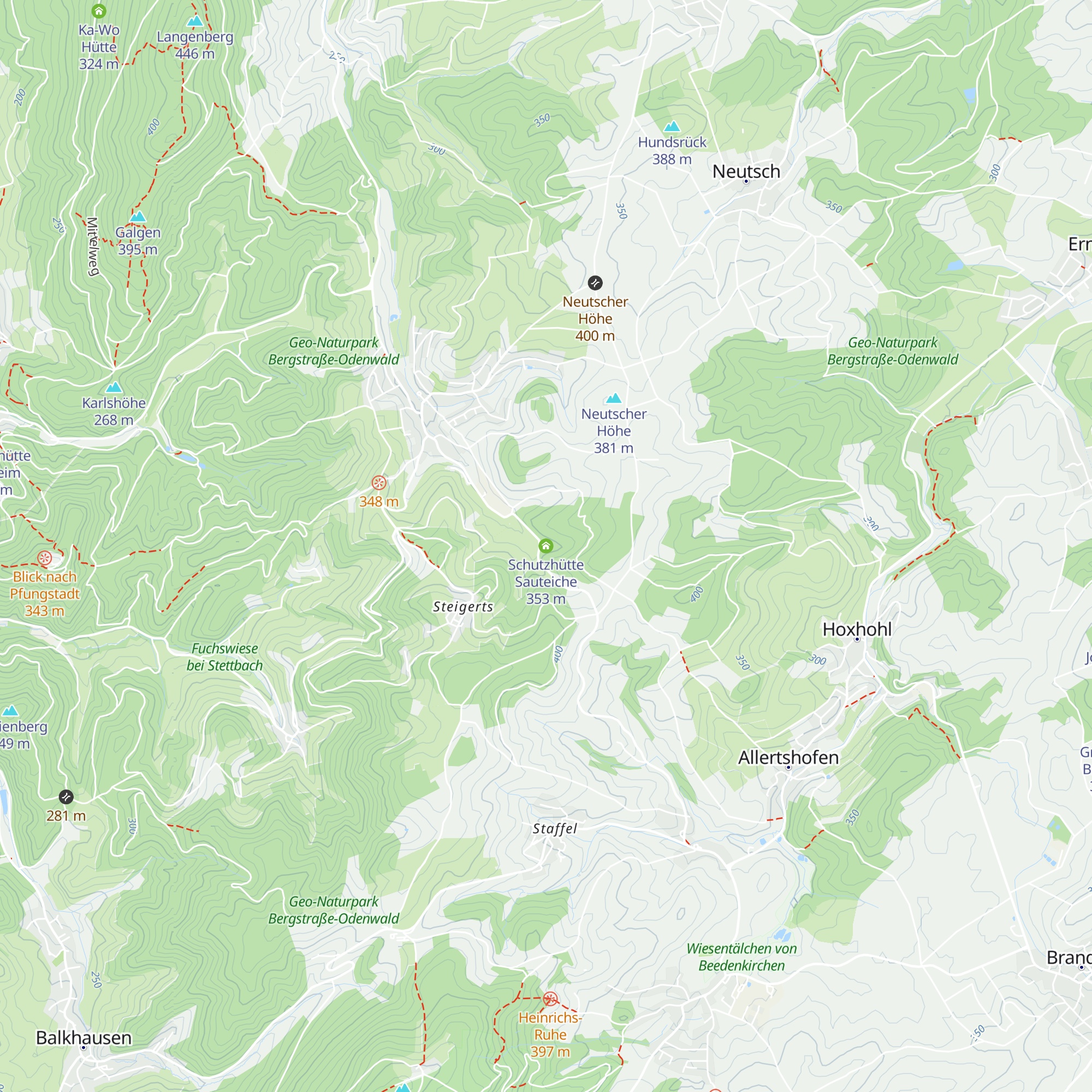 Schutzhütte Sauteiche map
