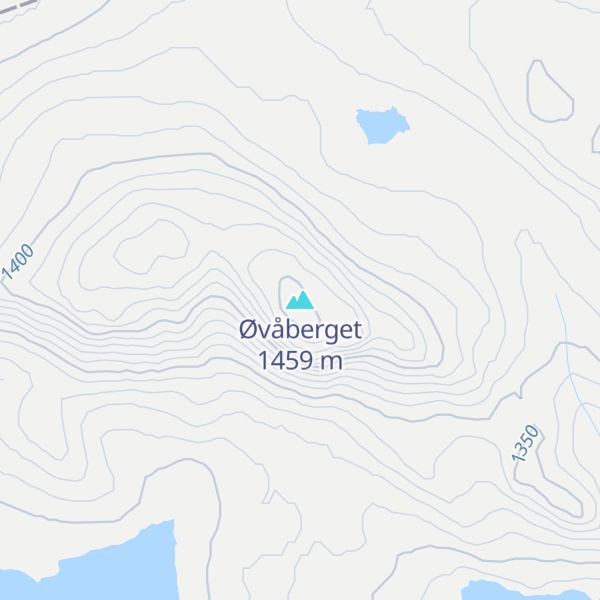 Map of Øvåberget