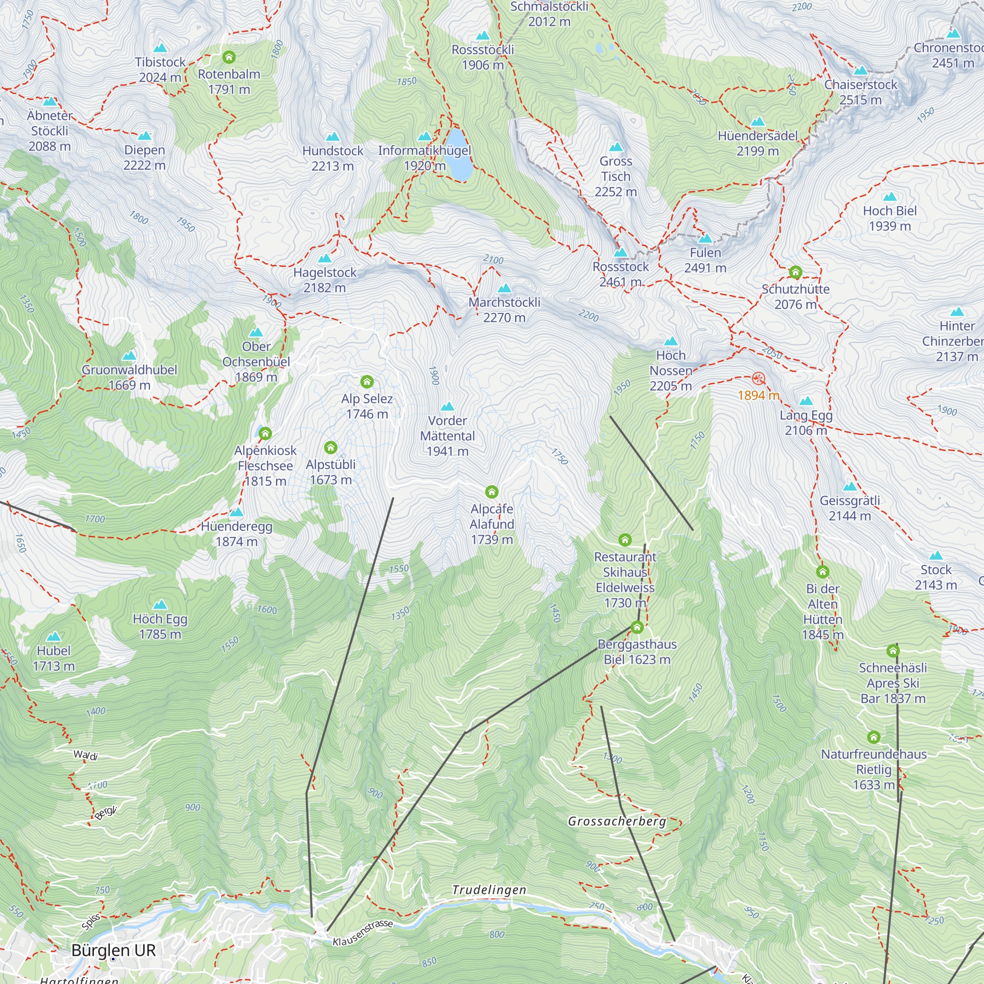 Alpcafe Alafund map
