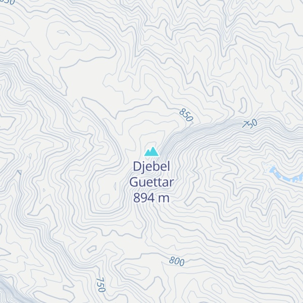 Map of Djebel Guettar