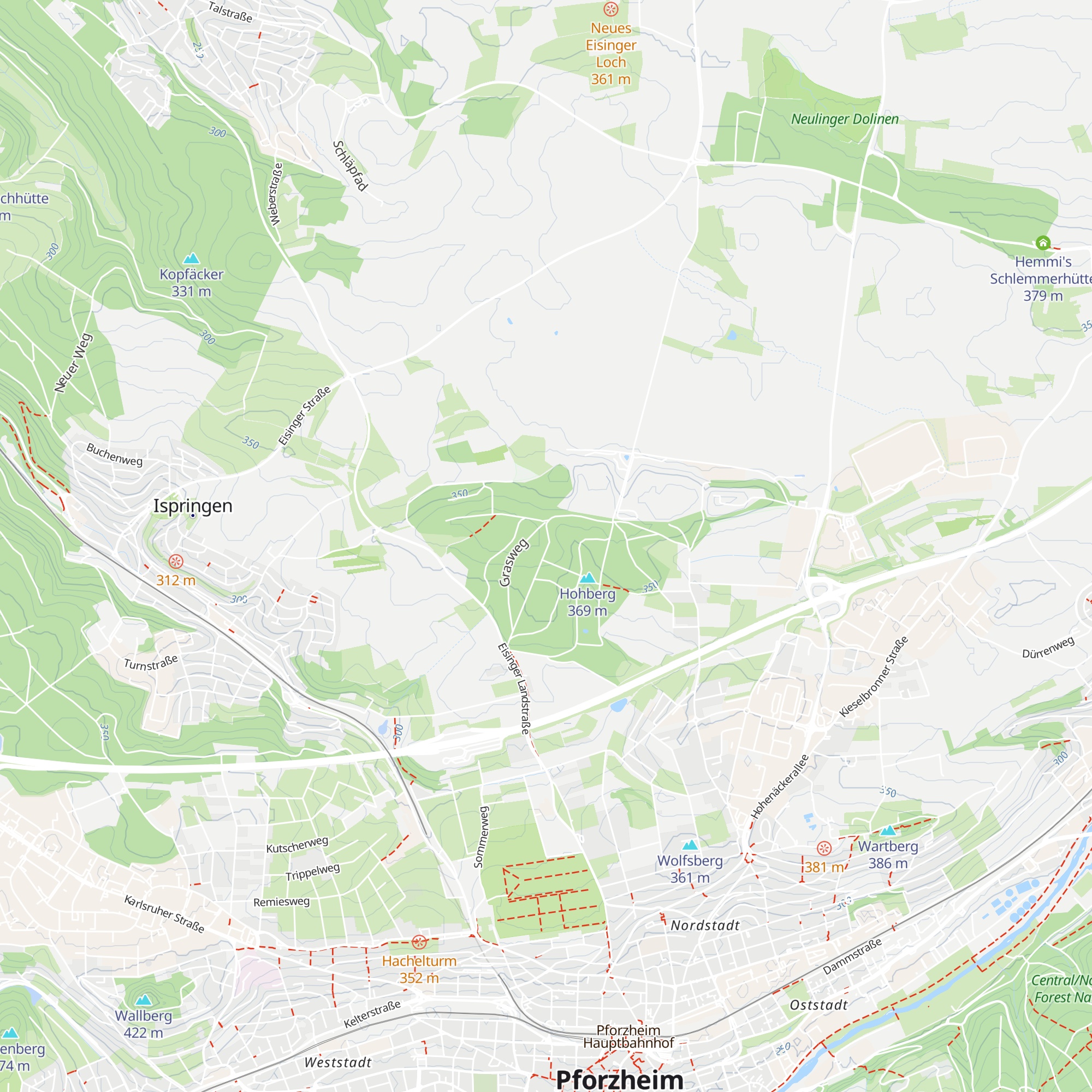 Nordstadthütte map