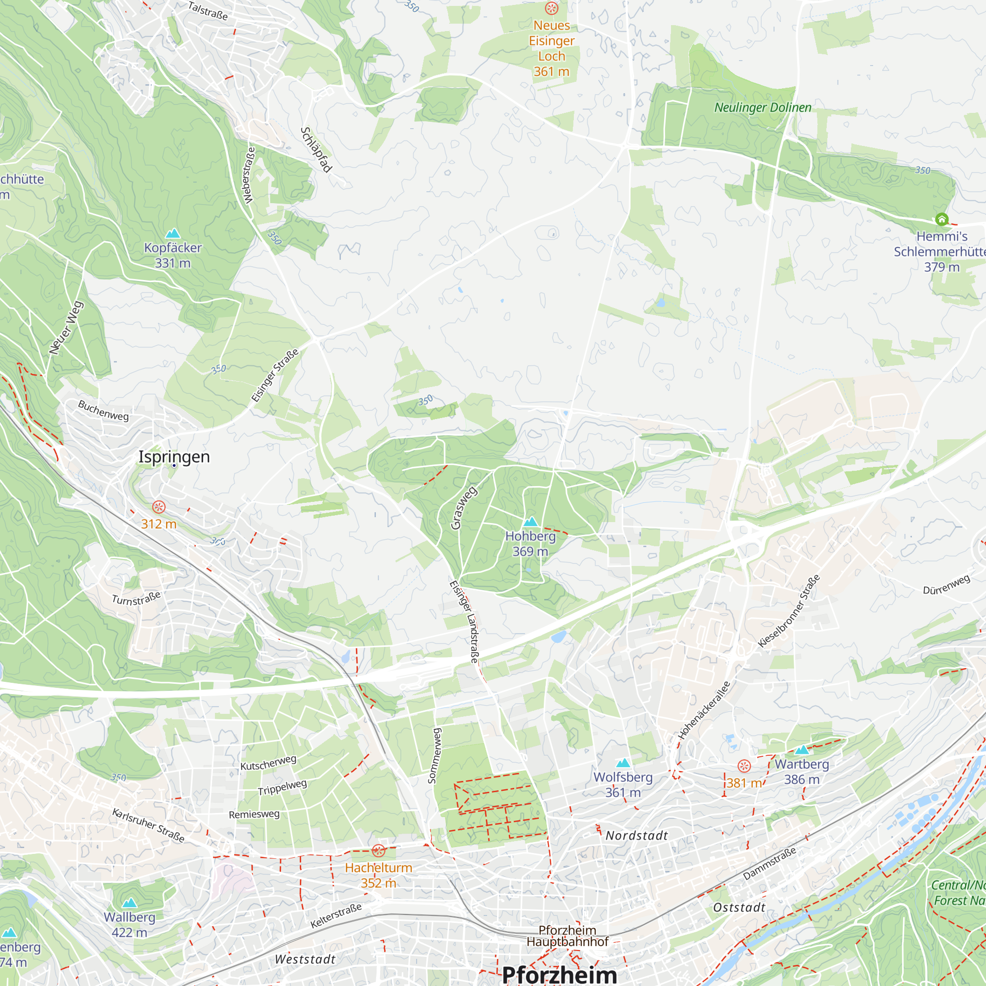 Nordstadthütte map