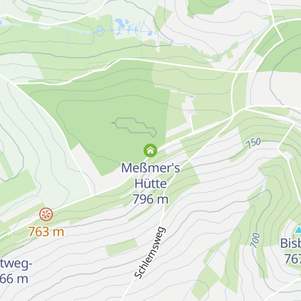 Map of Meßmer's Hütte