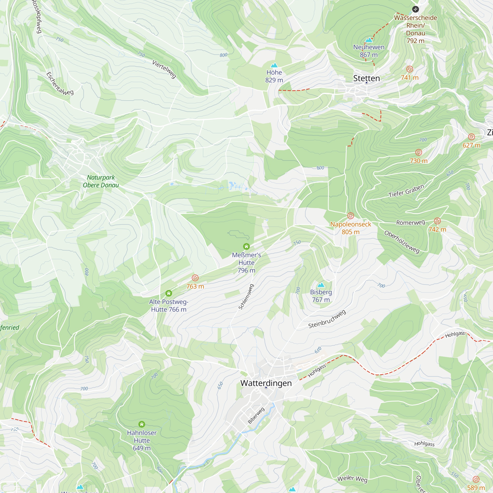 Meßmer's Hütte map