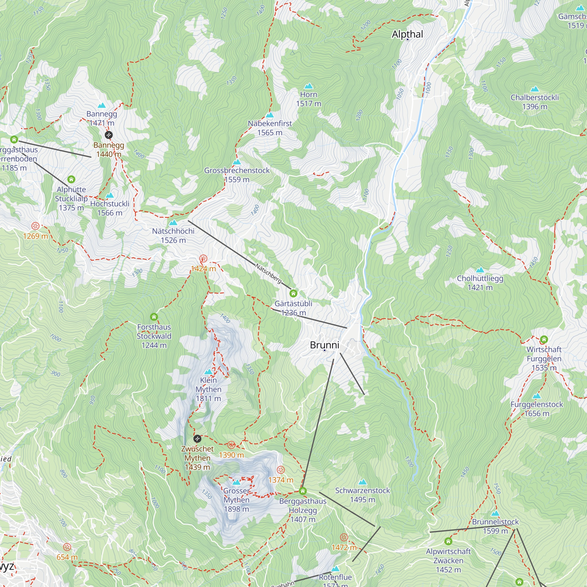Gärtästübli map